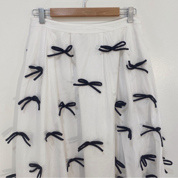 Anthropologie Maeve 3D Bow Midi Skirt - Picture 5 of 13